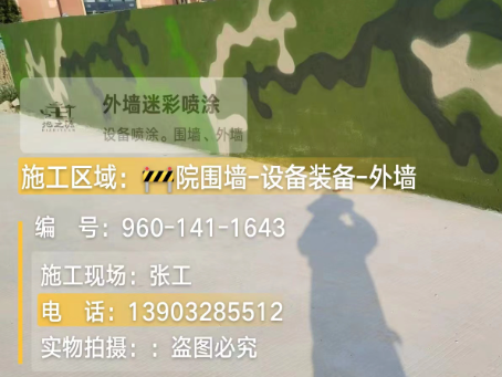 七台河 迷彩漆喷涂价格（按平方米计费）